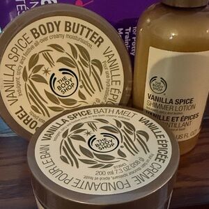 The Body Shop Vanilla Spice Body Butter and Bath Melt Set
